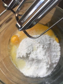 Cracked Eggs in Mixture